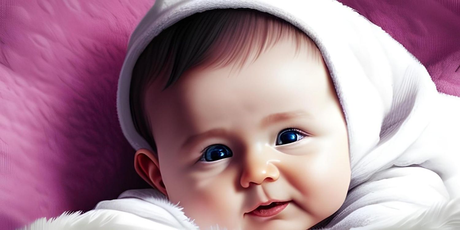 Cuentos largos para bebés 100 Dibujo de un recién nacido en referencia a los cuentos largos para bebés.