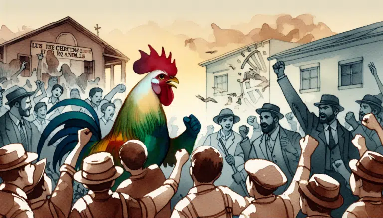 Cuento: La lucha solitaria del gallo de pelea Pedro
