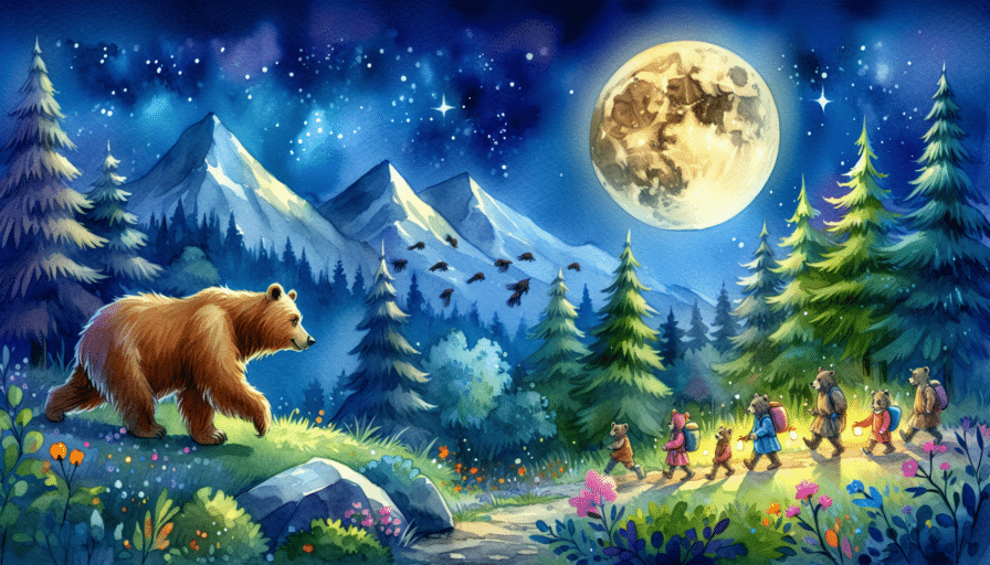 El Oso y la Luna de Miel: Aventuras Nocturnas en la Montaña