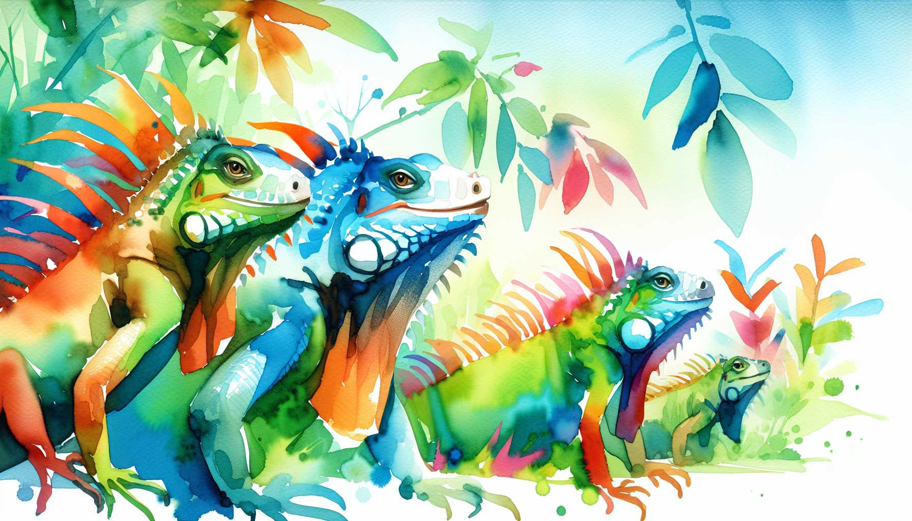 La iguana que podía cambiar de color: una historia de camuflaje y amistad