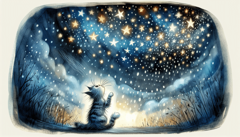 Story: The Night the Stars Fell A magical story about a cat discovering the wonders of the night sky