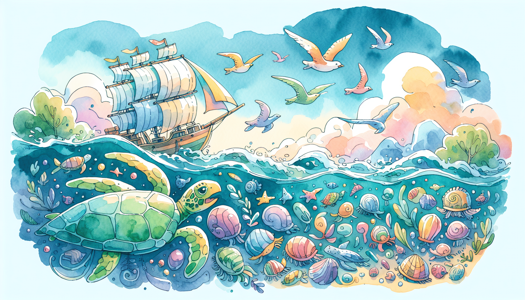 The Sea Turtle’s Long Voyage to Home An epic journey across the ocean full of dangers and marvels