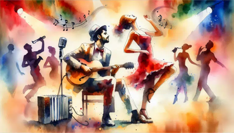 The musician's melody and the dancer who captured his heart in every note