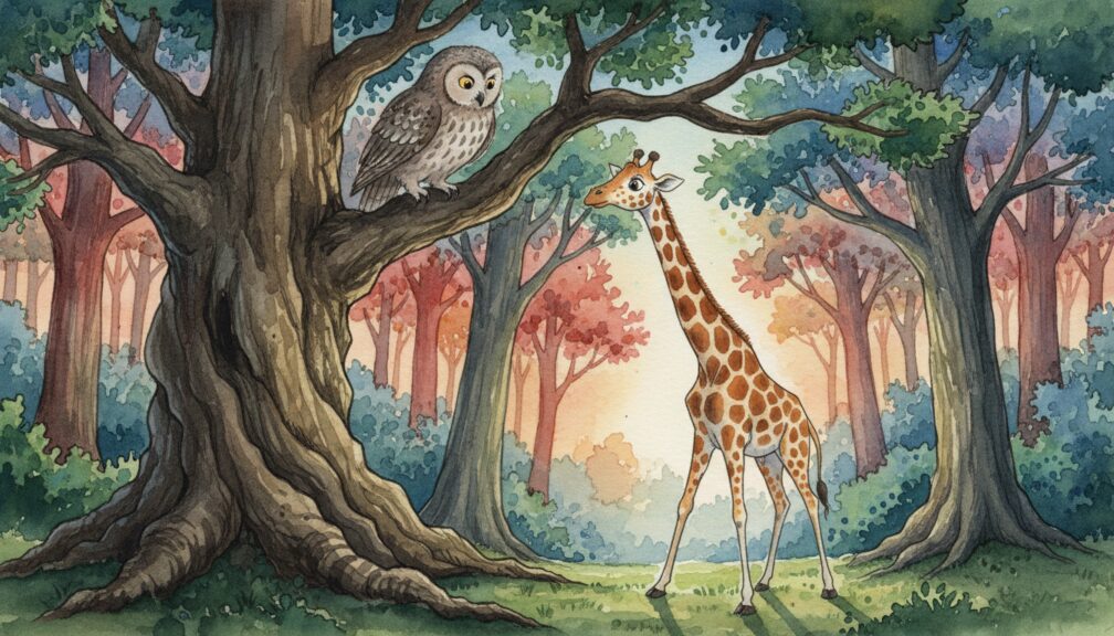 Cuento: "Sombras entre las ramas: El Búho Detective y el enigma del bosque" 5