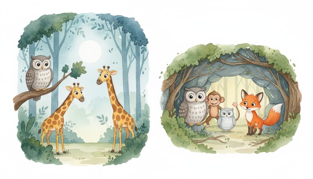 Cuento: "Sombras entre las ramas: El Búho Detective y el enigma del bosque" 7