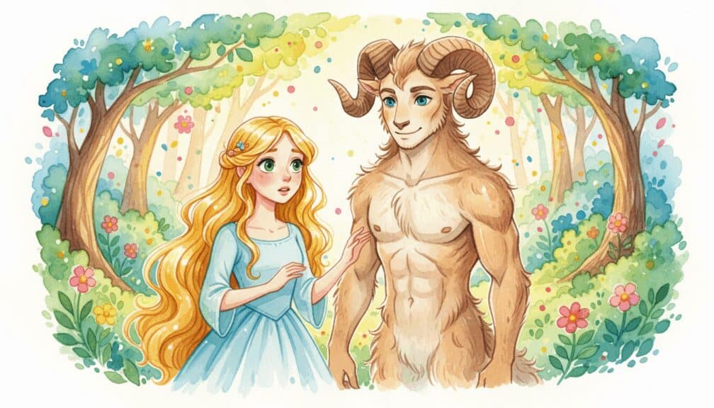 Cuento: "La princesa y el fauno del bosque mágico en la búsqueda del amuleto perdido" 2