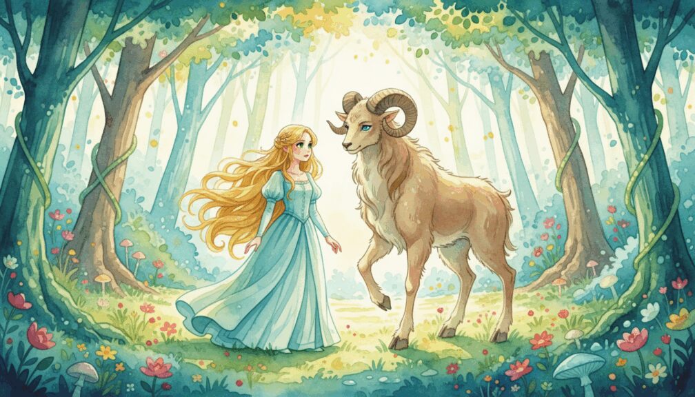 Cuento: "La princesa y el fauno del bosque mágico en la búsqueda del amuleto perdido" 4