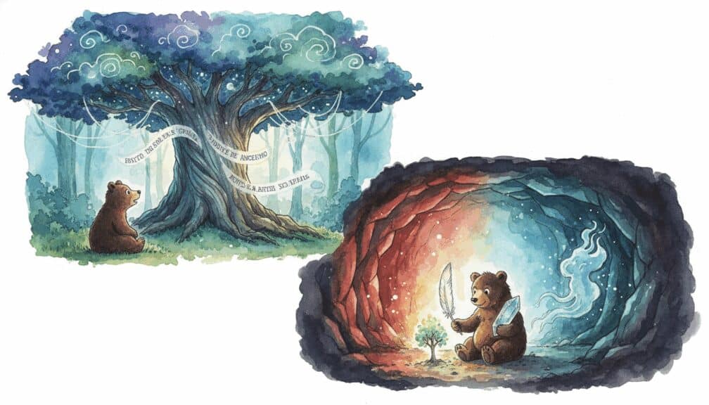 El Pequeño Oso y el Gran Árbol Parlante: Misterios y Magia en el Bosque 5 El Pequeño Oso y el Gran Árbol Parlante: Misterios y Magia en el Bosque 4