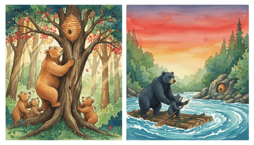 La Competencia de la Miel: Los Osos y el Gran Desafío del Bosque 7 La Competencia de la Miel: Los Osos y el Gran Desafío del Bosque 6