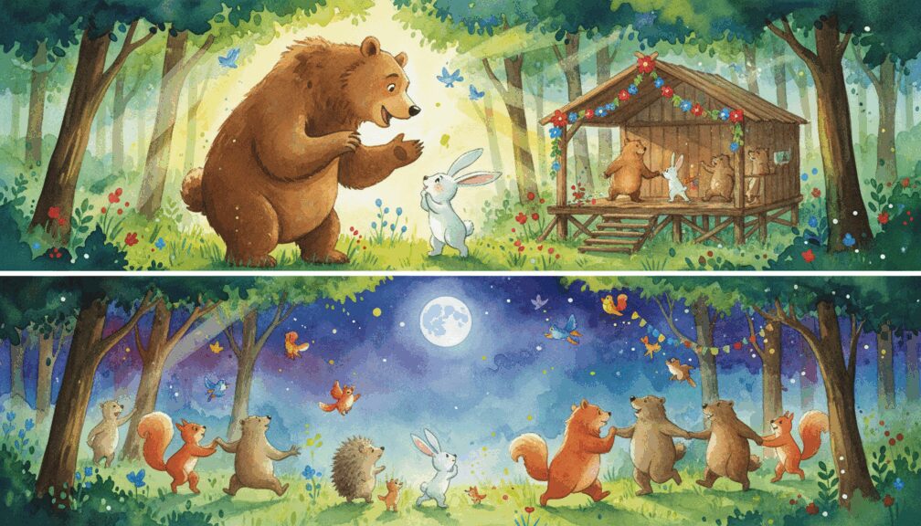 La Fiesta de Primavera: El Oso que Organizó el Reencuentro del Bosque 7 La Fiesta de Primavera: El Oso que Organizó el Reencuentro del Bosque 6