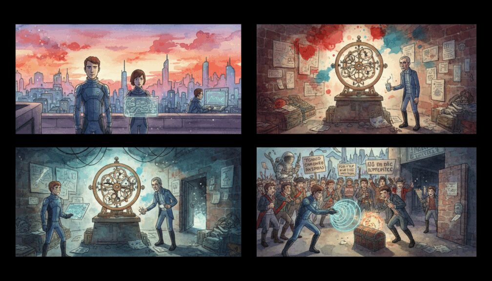 Cuento: "El explorador del tiempo y el enigma de la anomalía que cambiaba la historia" 3