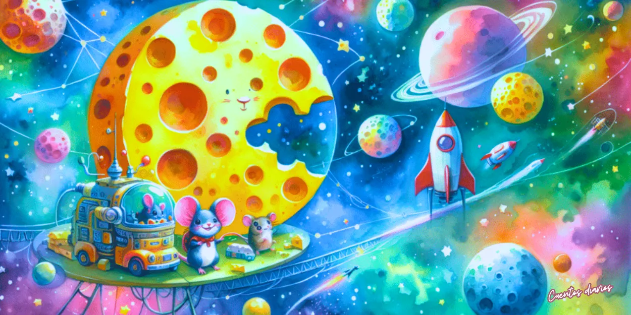 Cuento: «La luna de queso y los ratones espaciales»