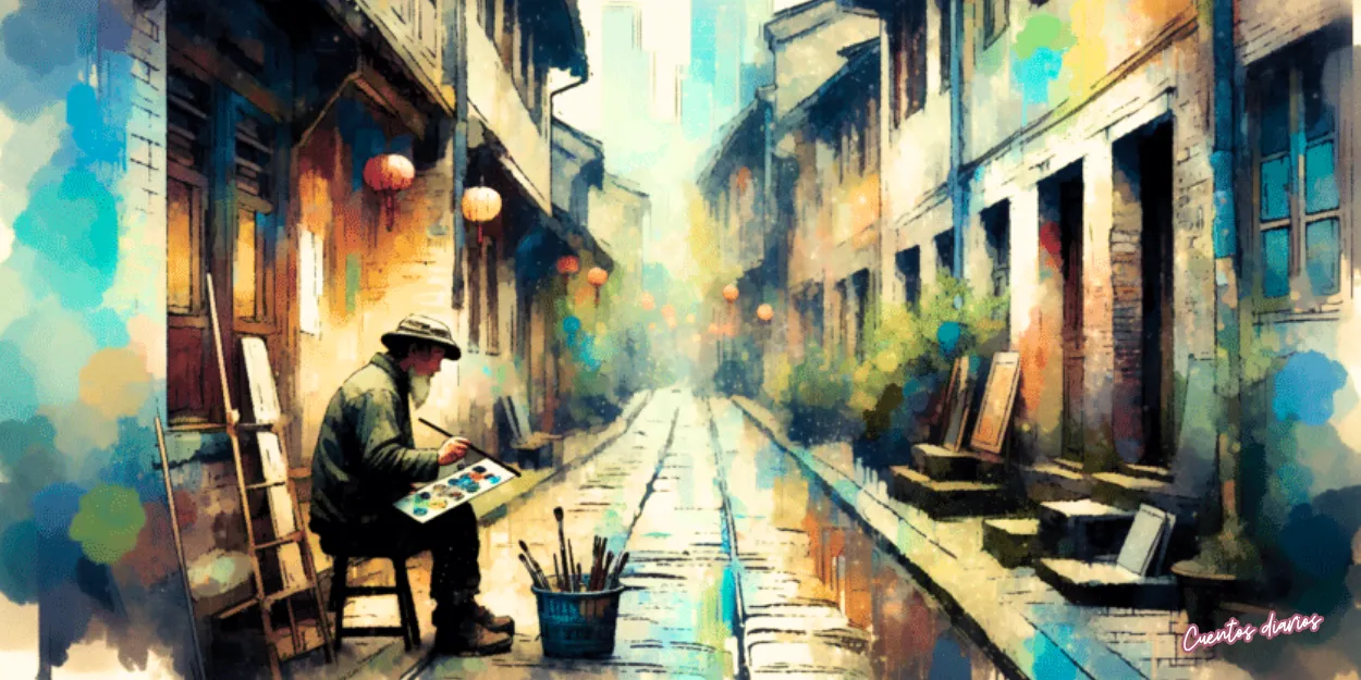 Cuento: «El pintor solitario y la inspiración encontrada en los callejones de una ciudad olvidada»