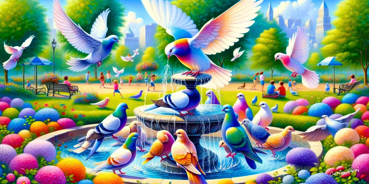 Cuentos de palomas cortos: Historias y aventuras de estas amigables compañeras