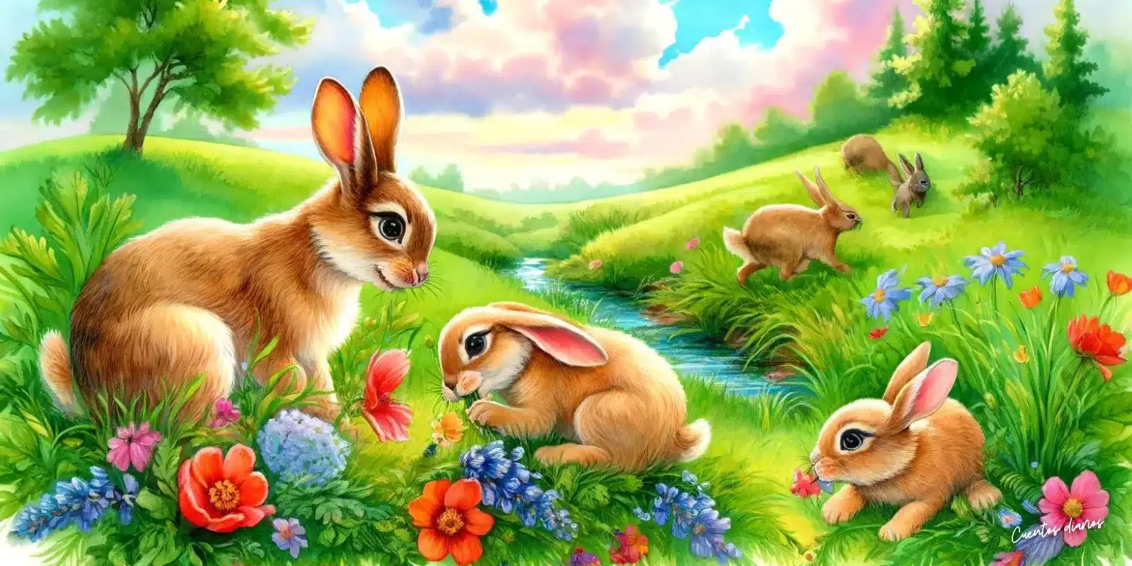 Cuentos de conejos: Historias de estos rápidos animales y sus madrigueras