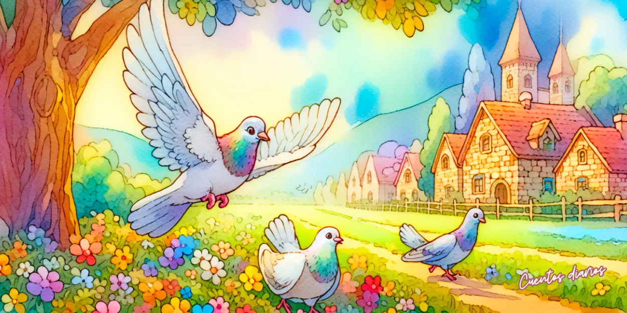 Cuento: «El viaje de la paloma y el cofre de los recuerdos»